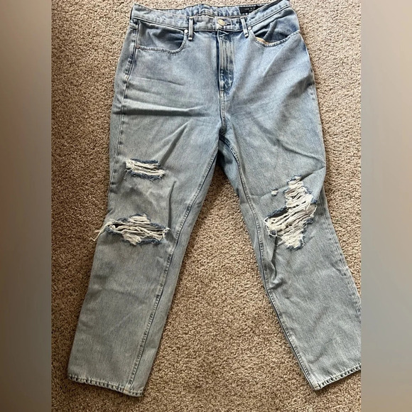Rag & bone Mid-Rise Ankle Cigarette distressed Jeans - Picture 3 of 7